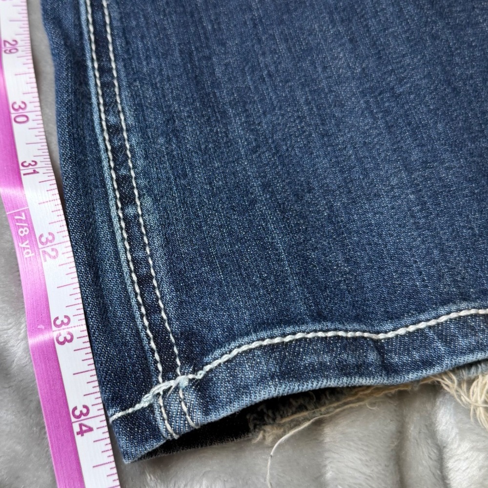 Cello Womens Size 11 Bootcut Jeans Embellished Rhinestone Distressed Y2K Frayed⁠ - Picture 10 of 16